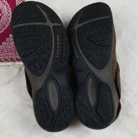 Merrell Brown Suede Clogs - Picture 6 of 8